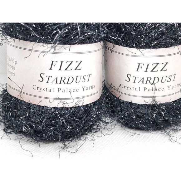 Fizz Stardust Crystal Palace 120yd/50gr Wide Range Of Gauges Poly/Lurex Yarn - Picture 3 of 12